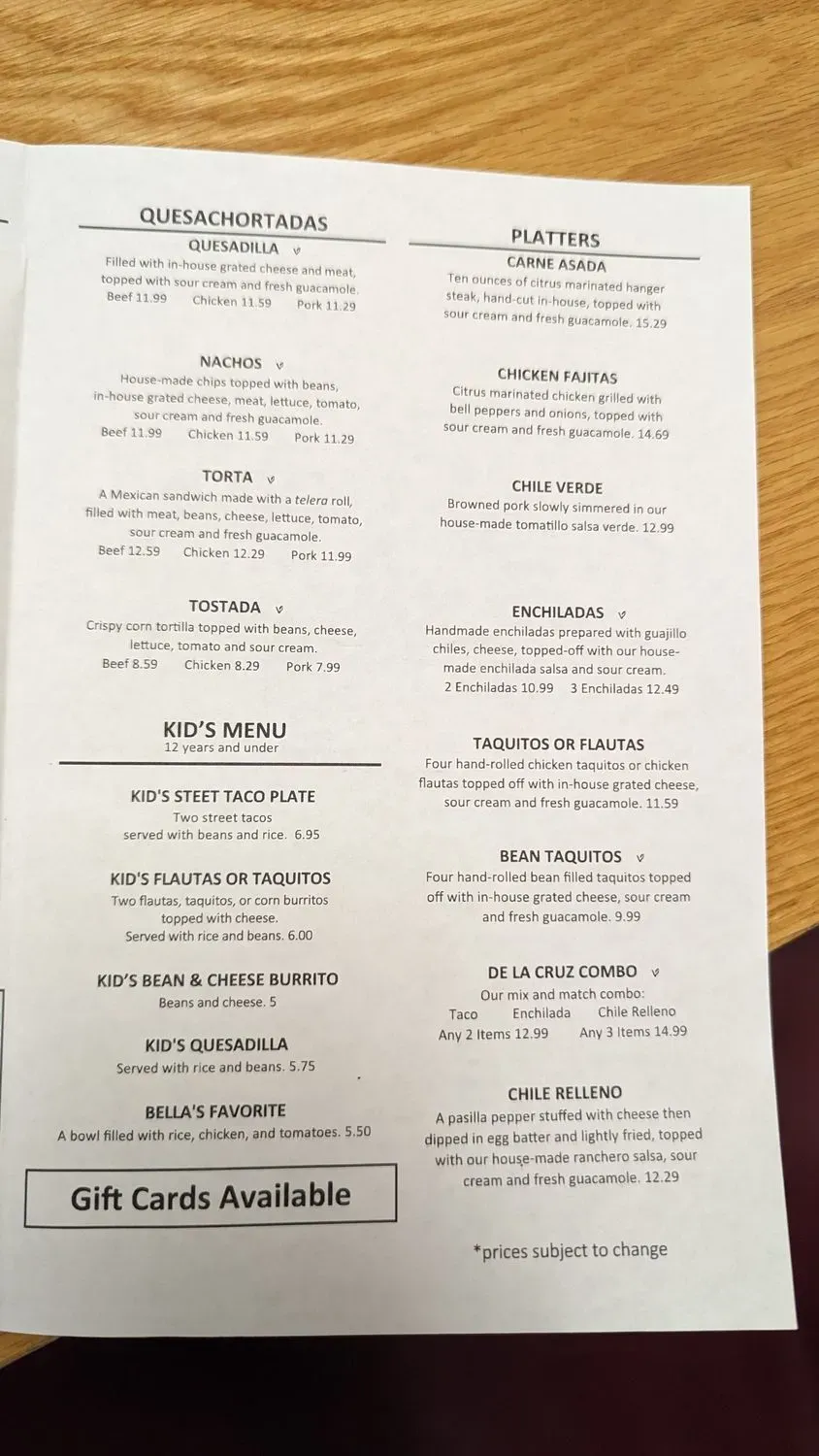 Menu 2