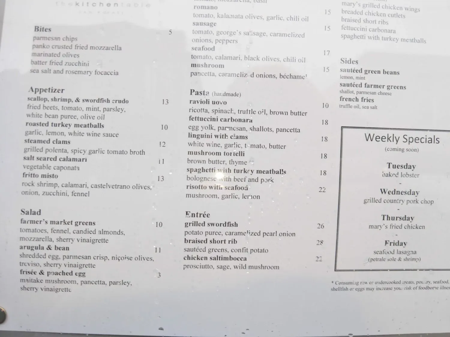 Menu 5