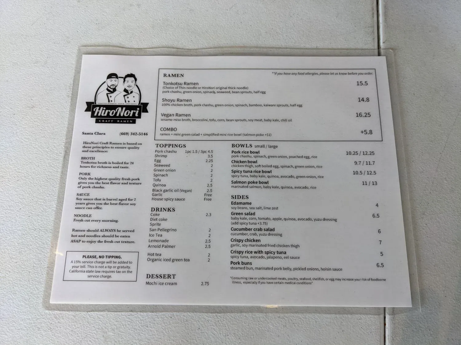 Menu 6