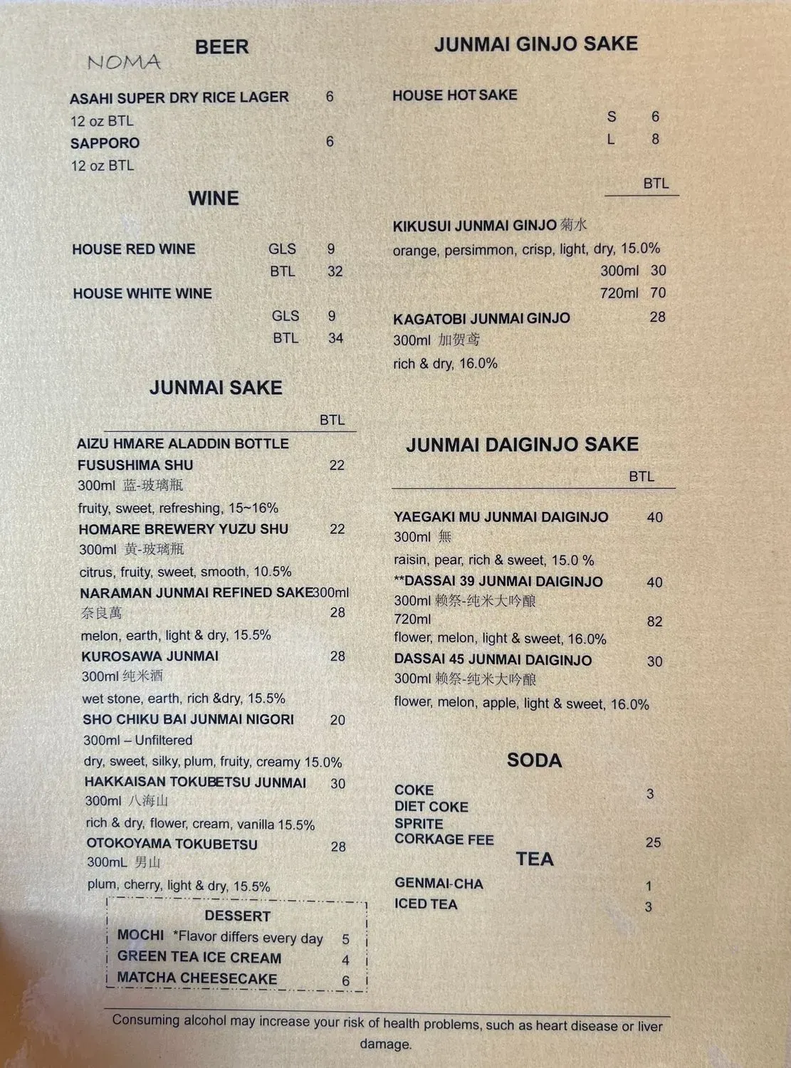 Menu 6