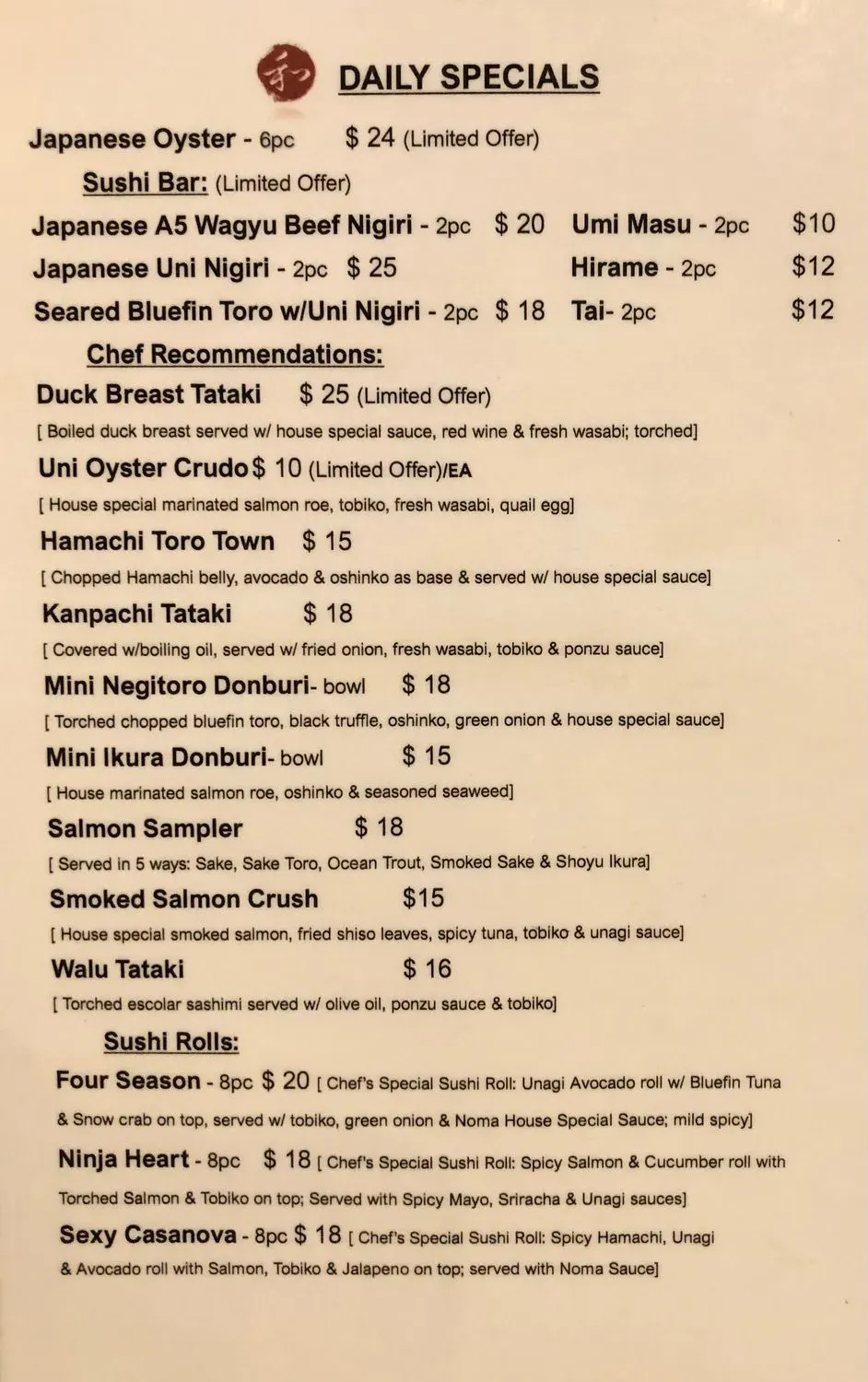 Menu 3