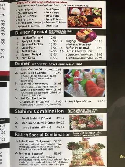 Menu 5