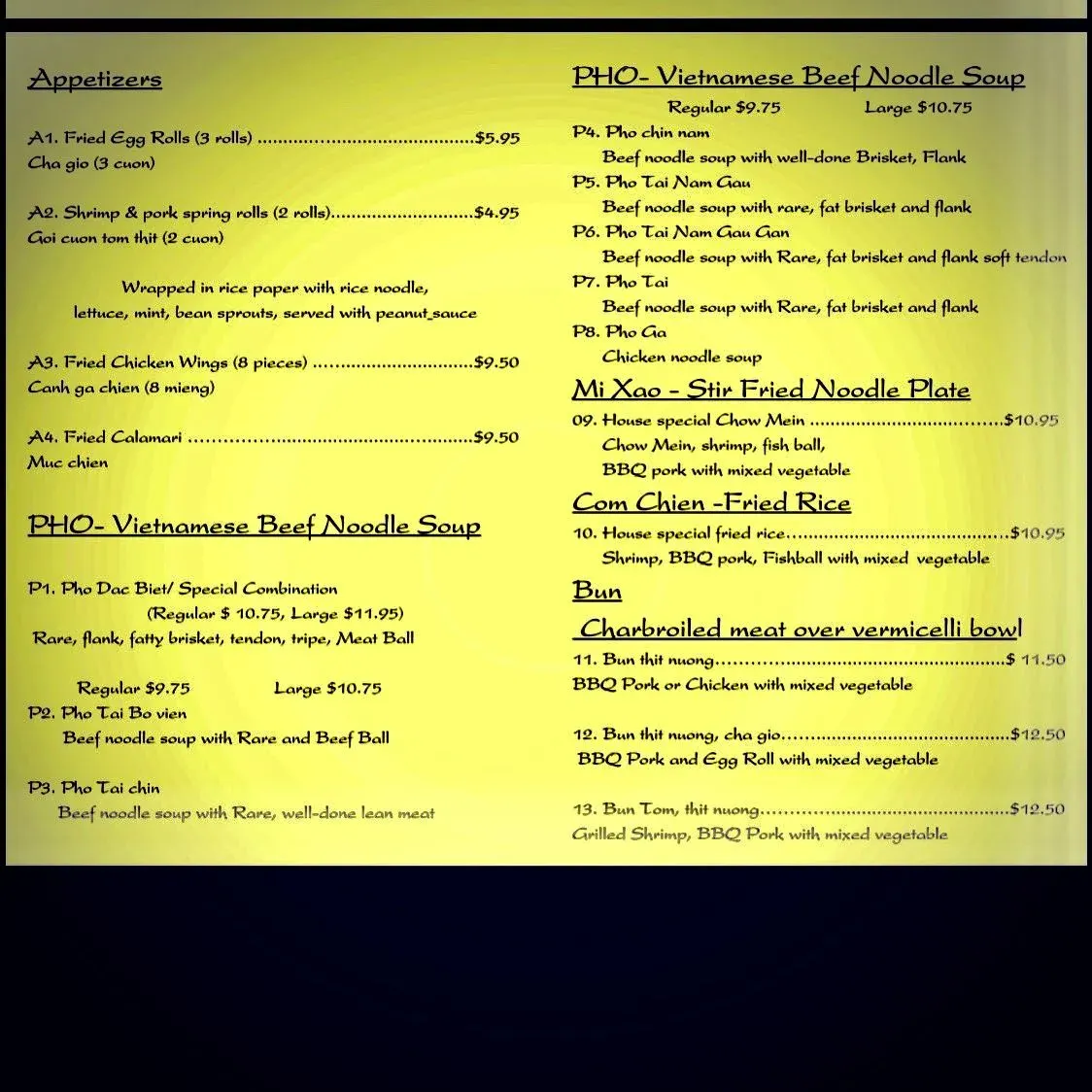 Menu 2