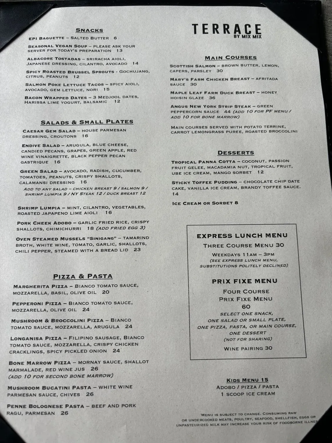 Menu 2