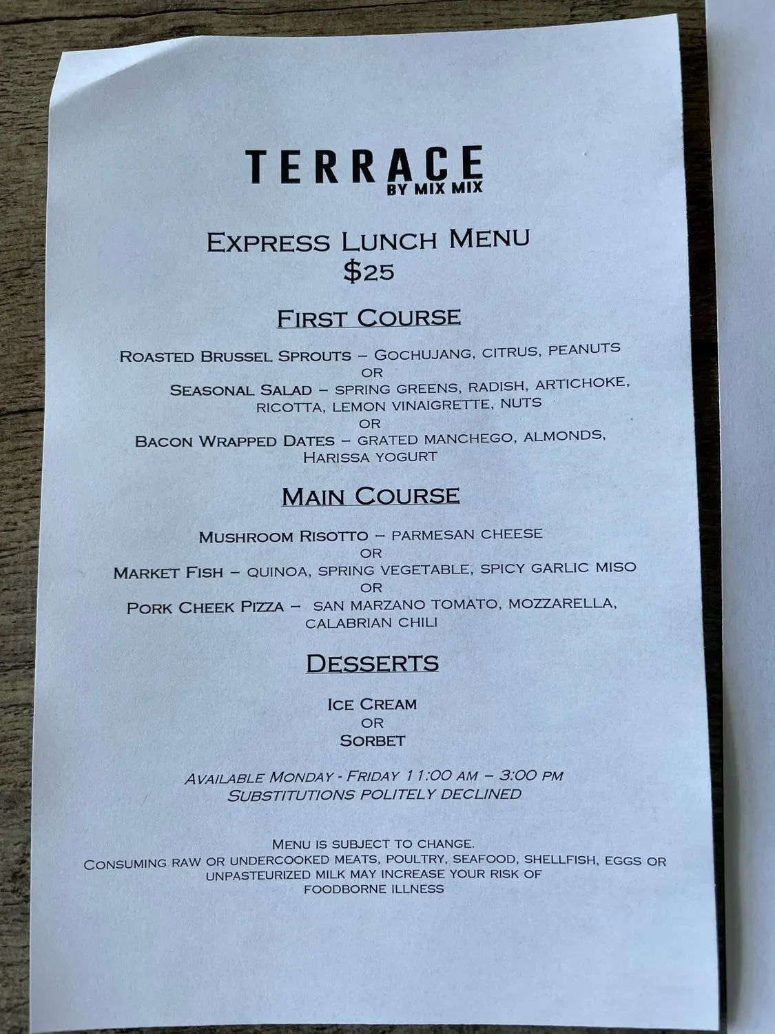 Menu 6