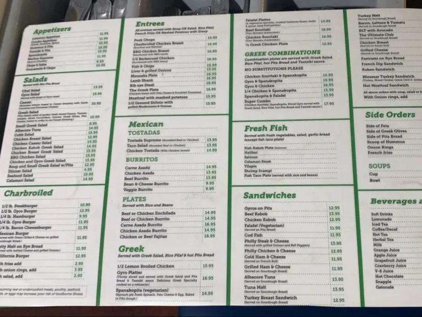 Menu 4