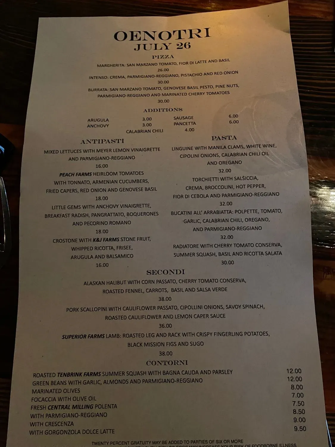 Menu 6