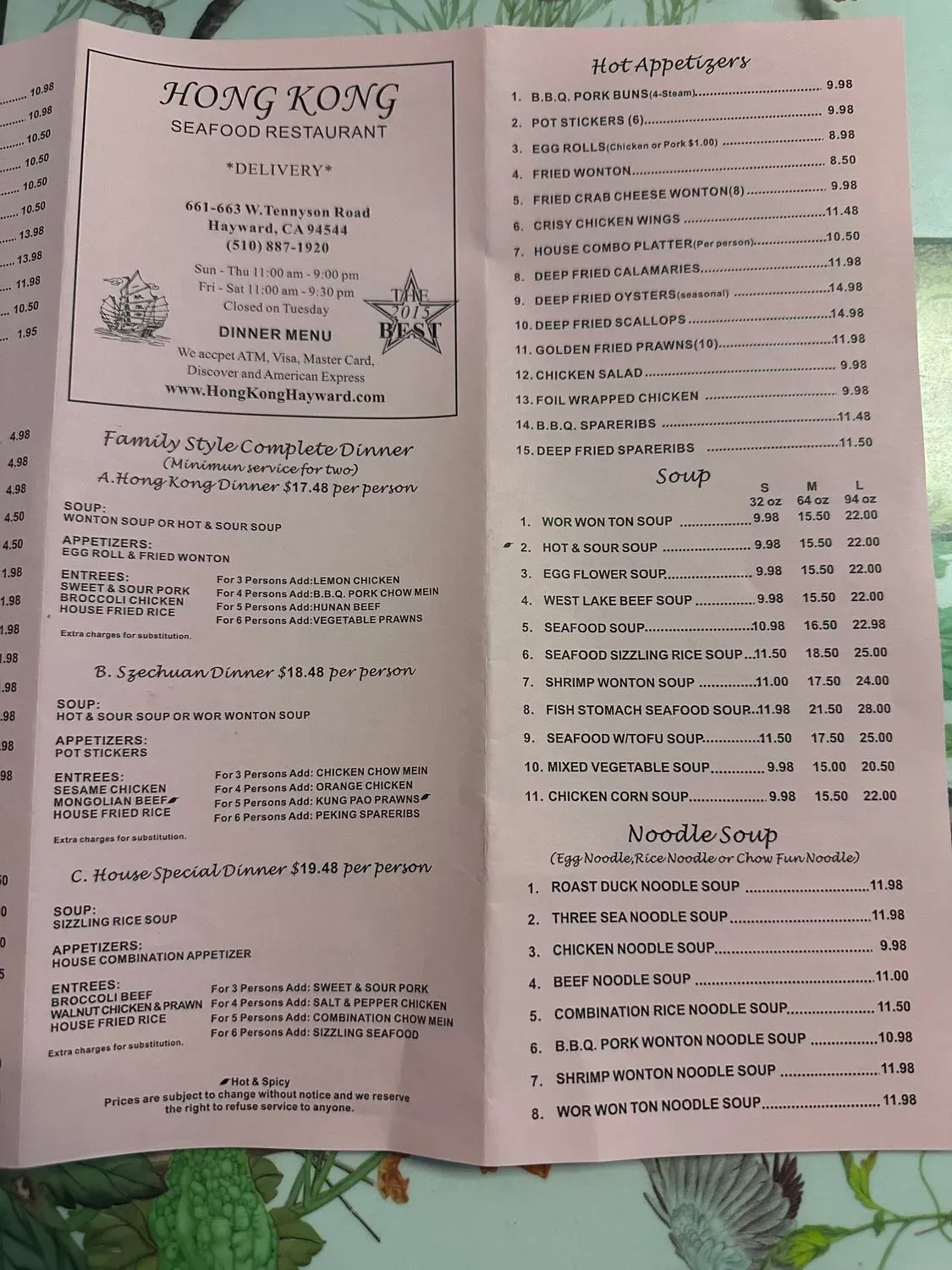 Menu 1