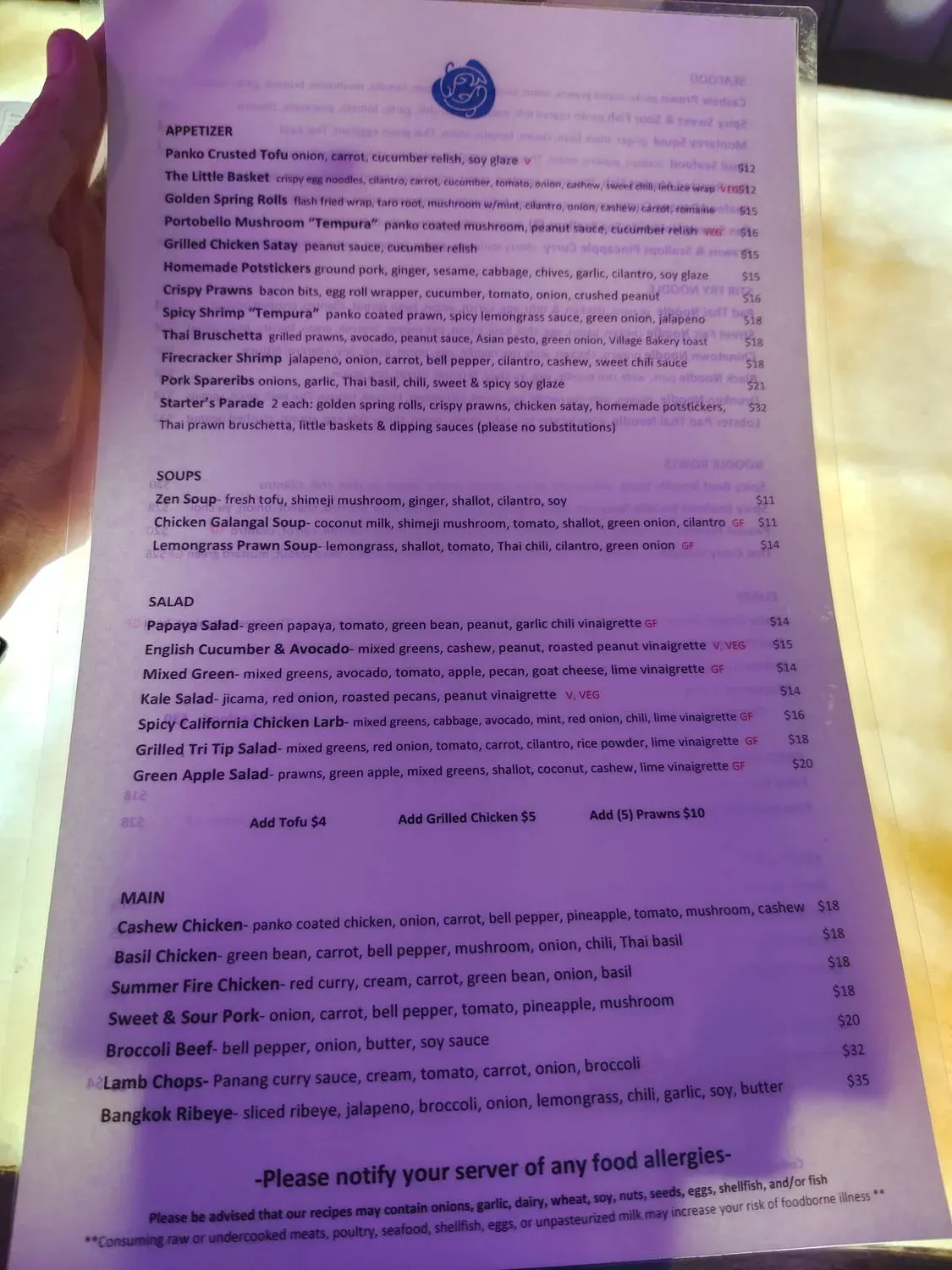 Menu 4