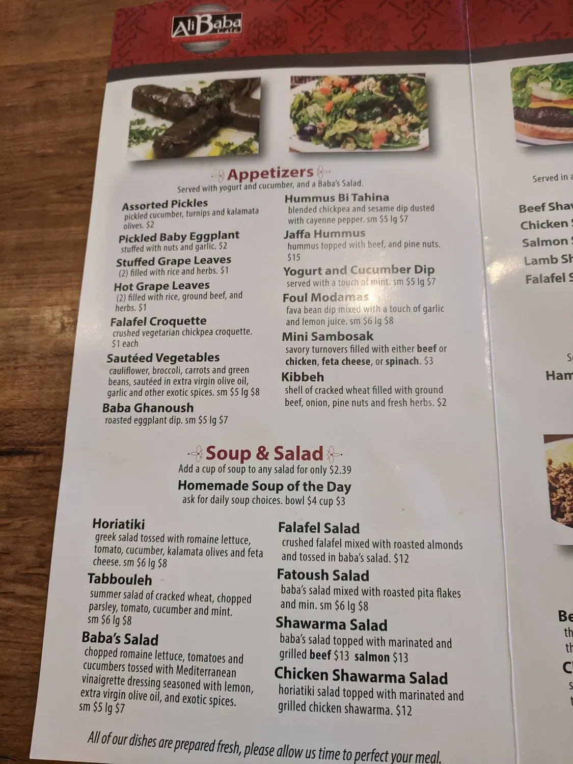 Ali Baba Restaurant Menu - Updated November 2025