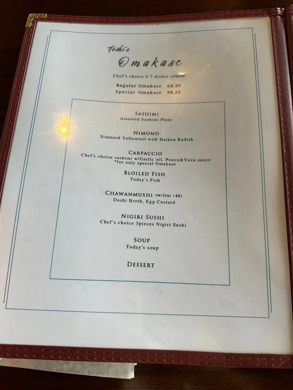 Menu 5