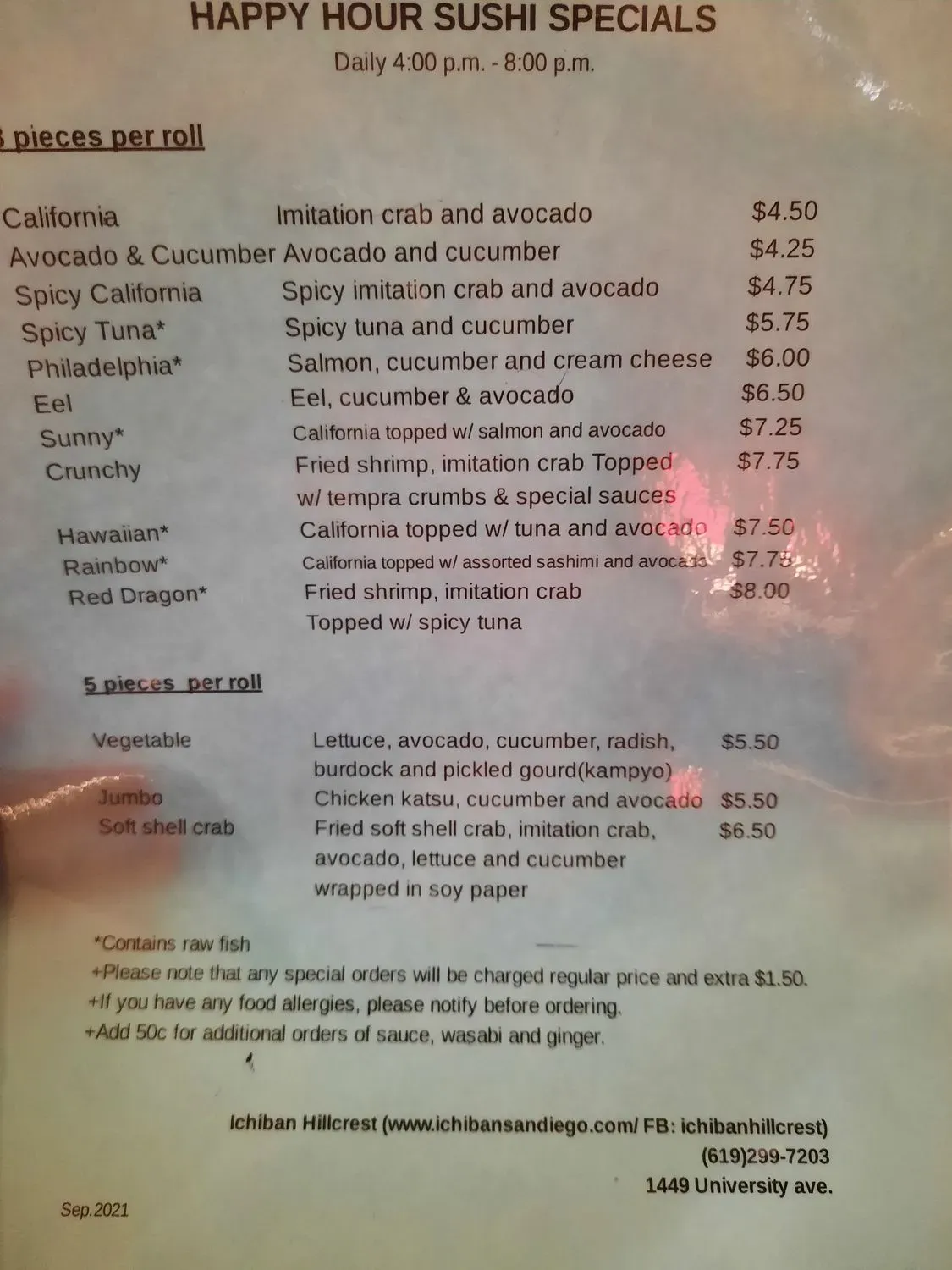 Menu 5