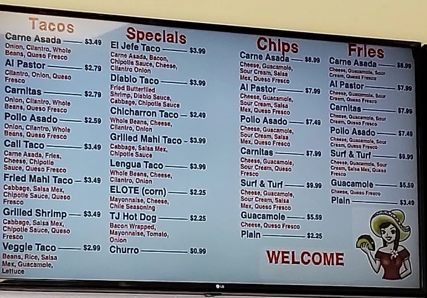 Menu 1