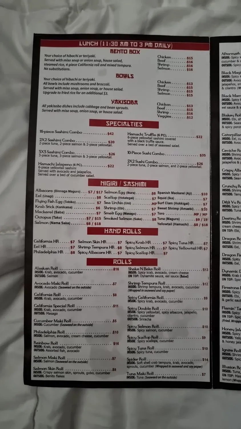 Menu 5