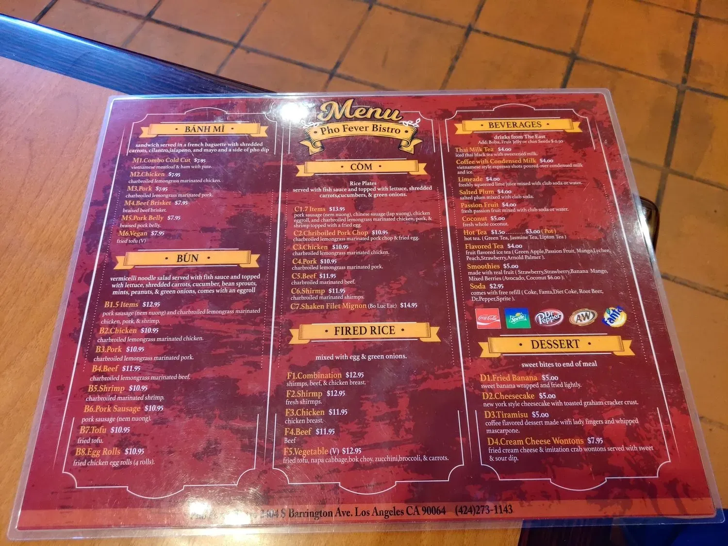 Menu 5