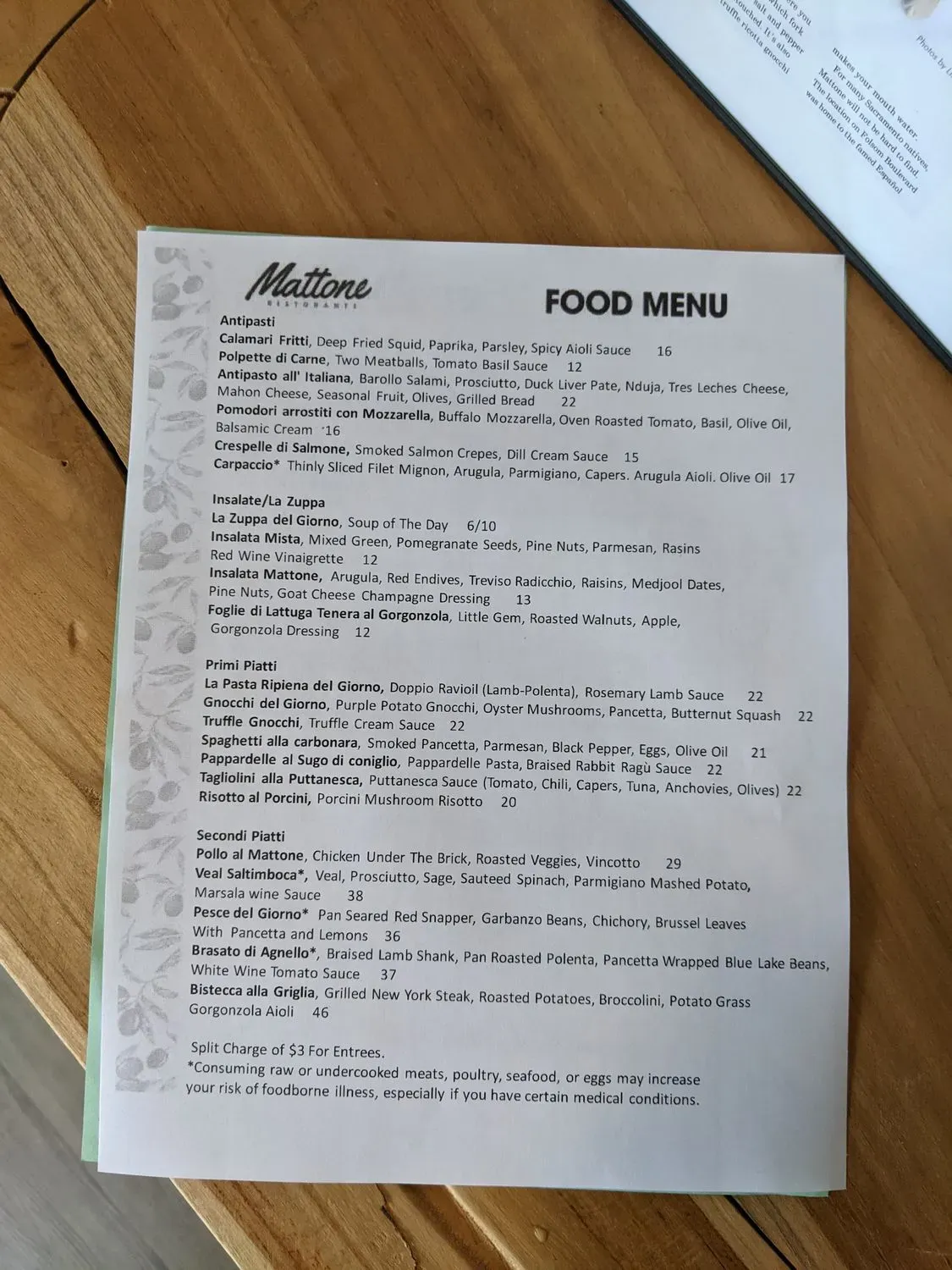 Menu 5