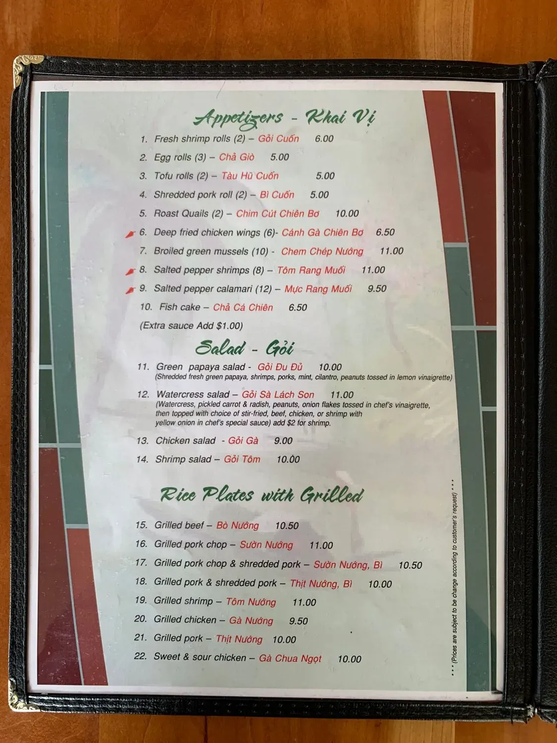 Menu 2