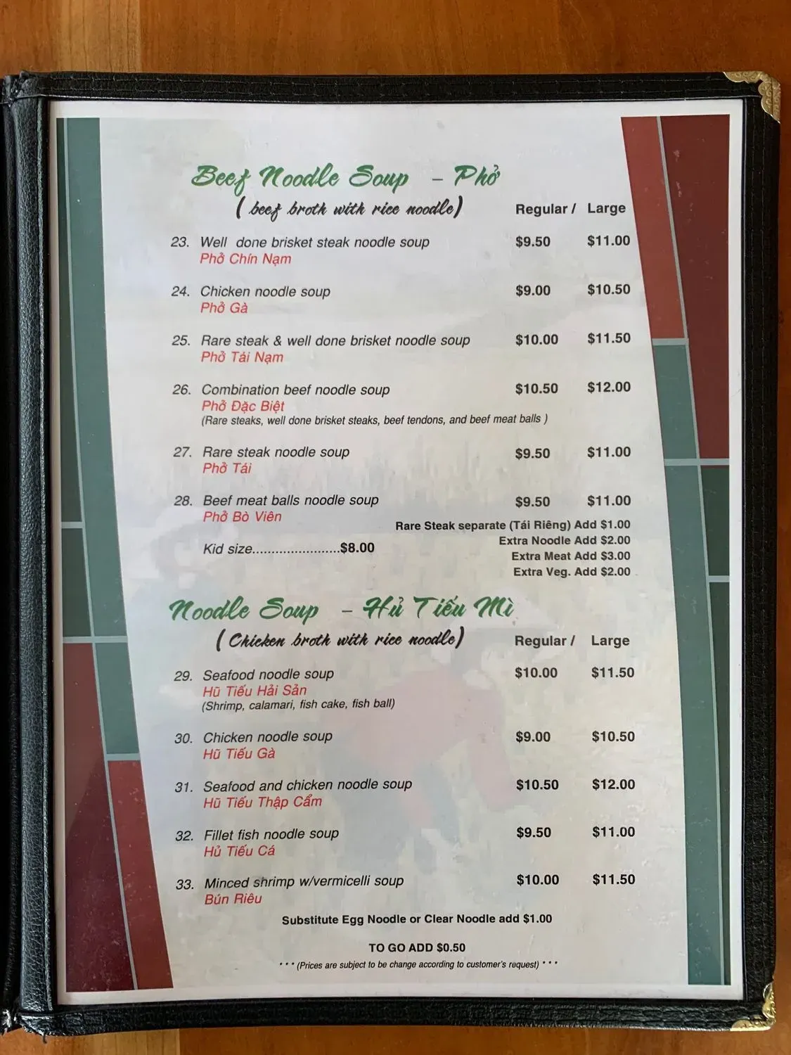 Menu 1