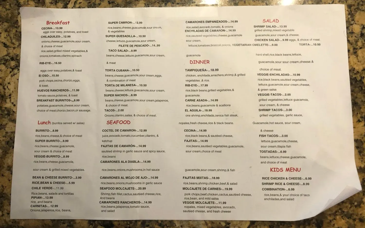 Menu 6