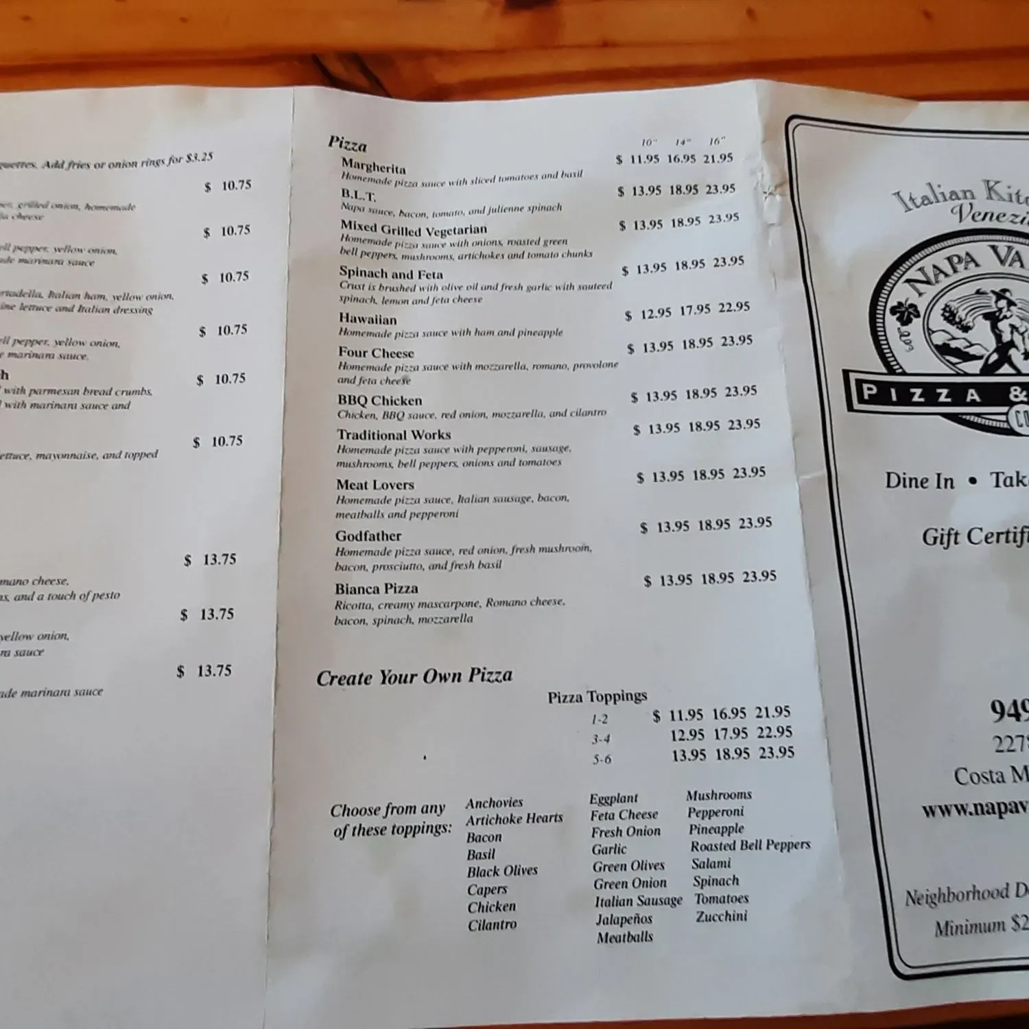 Menu 1