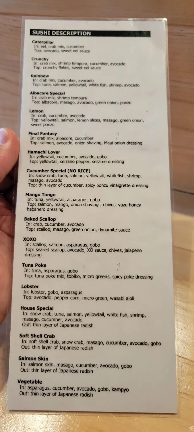 Menu 6