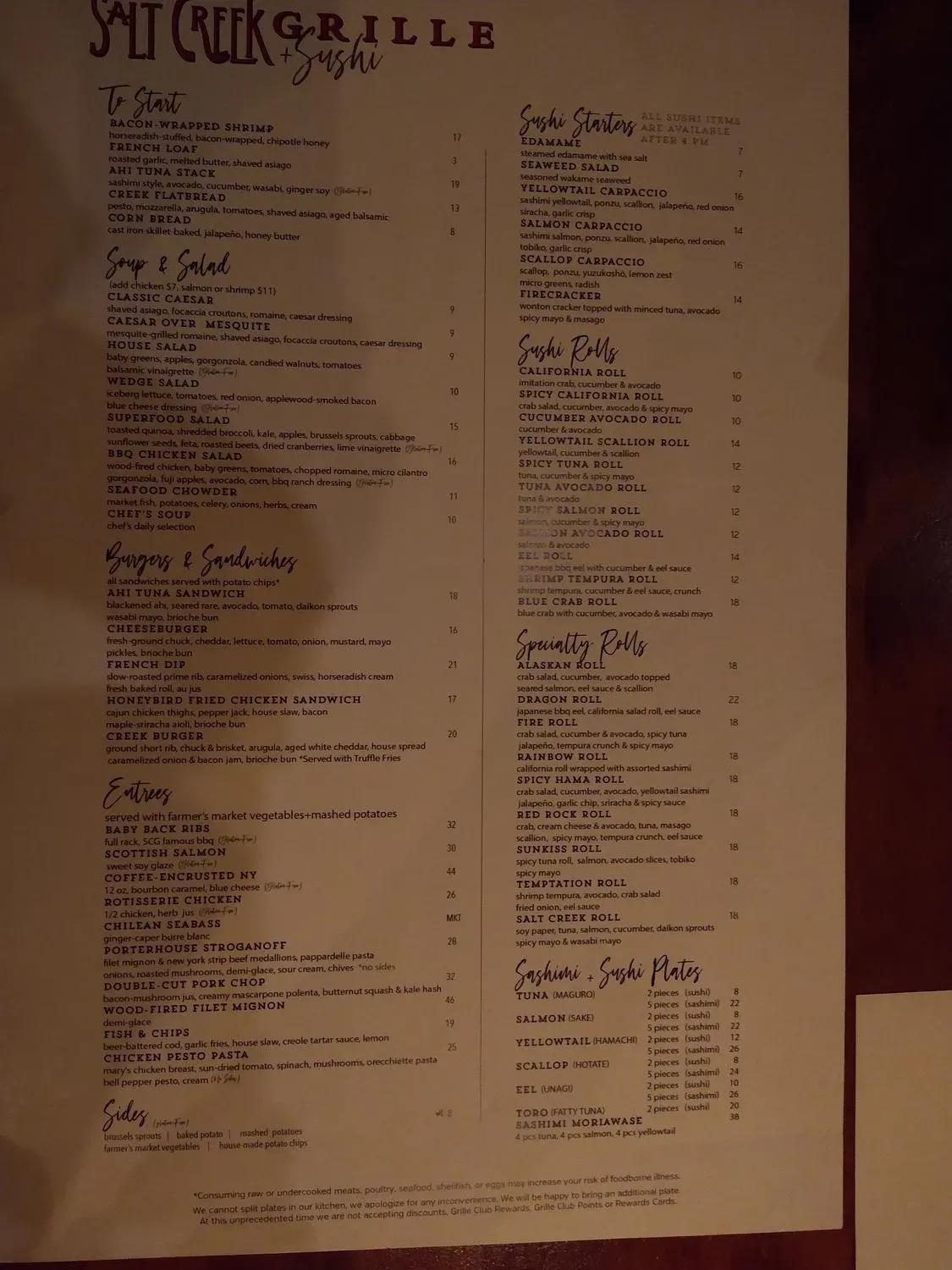 Menu 5