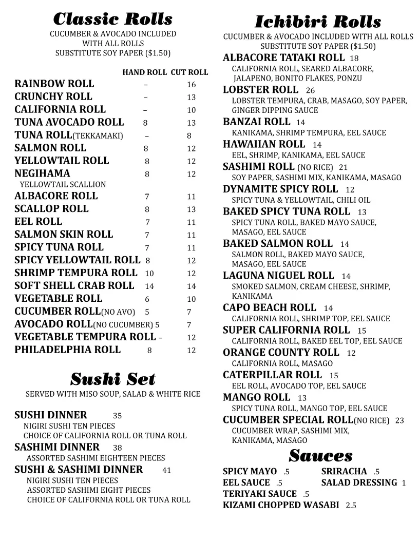 Menu 1