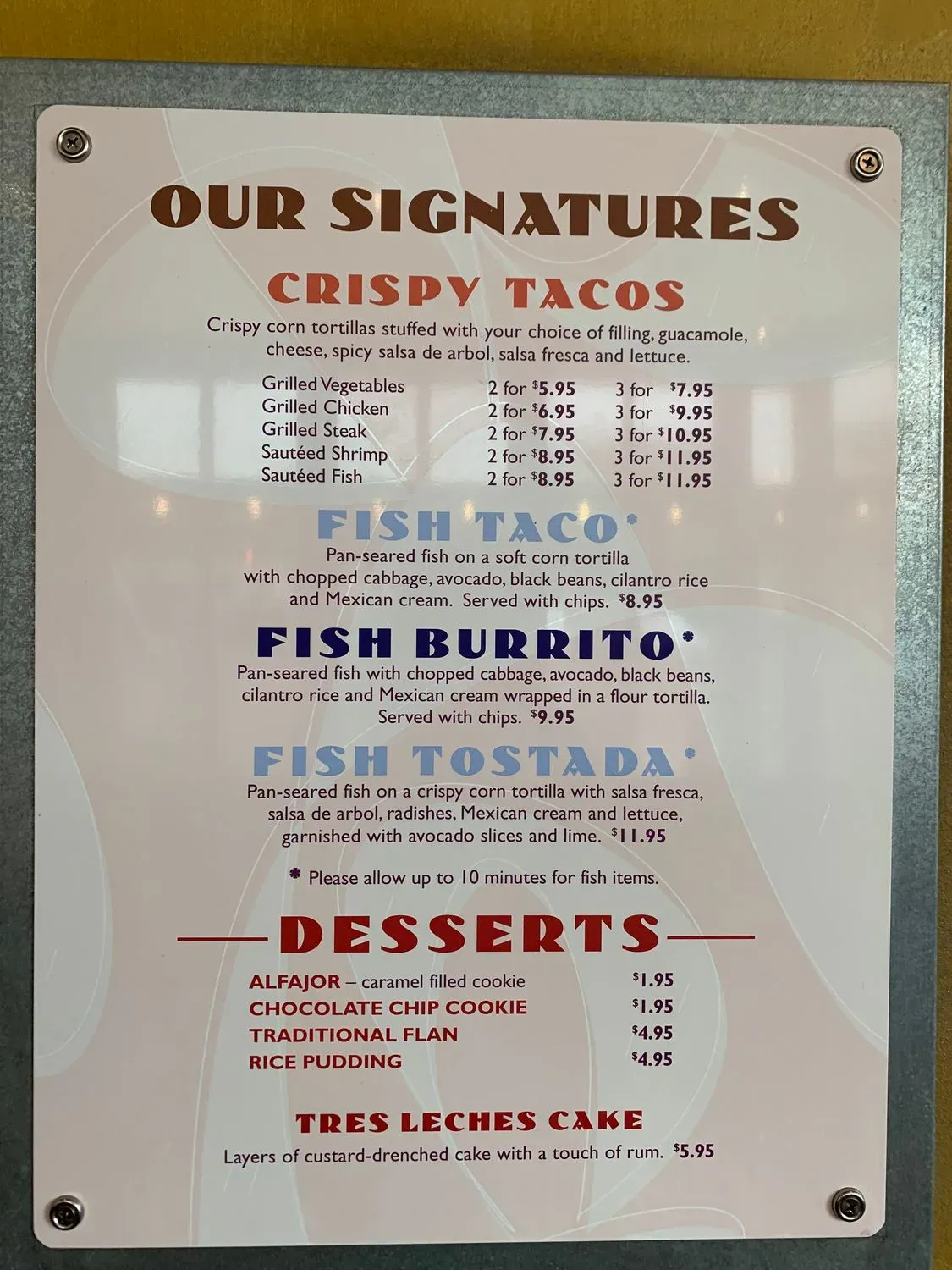 Menu 5