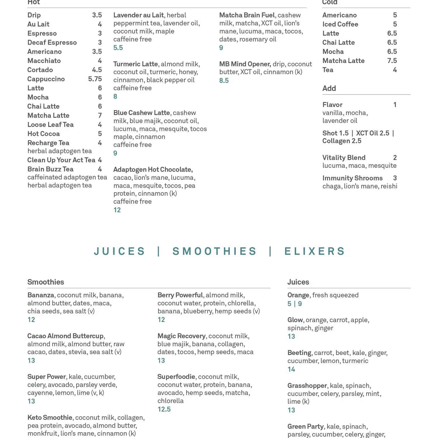 Menu 1