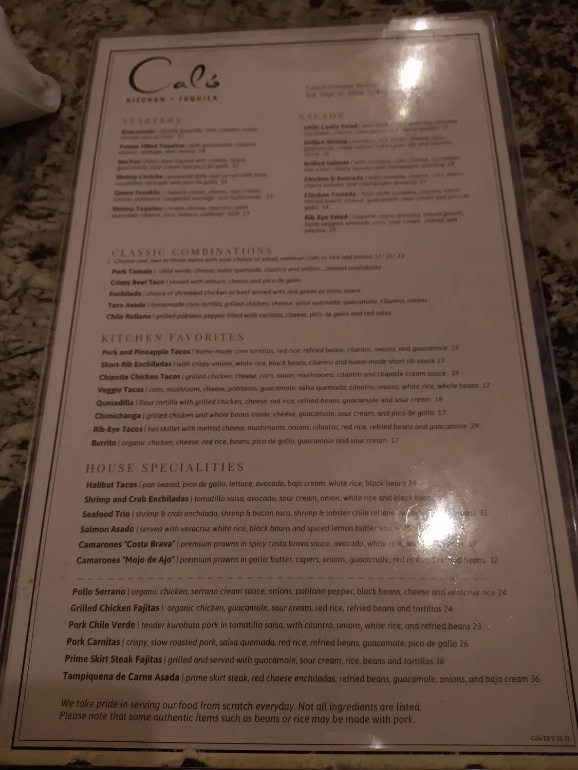 Menu 4