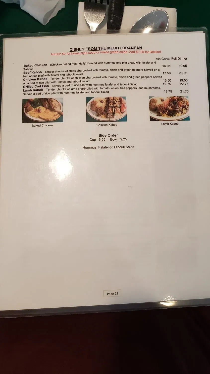 Menu 6