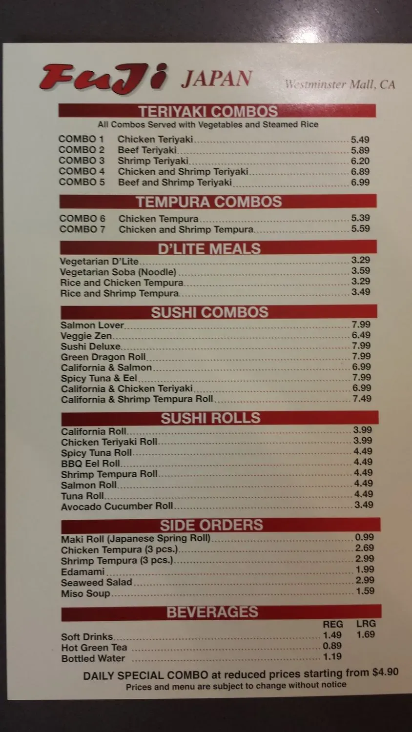 Menu 2