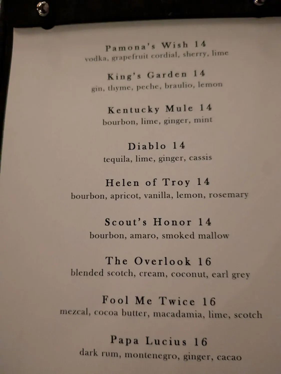 Menu 2