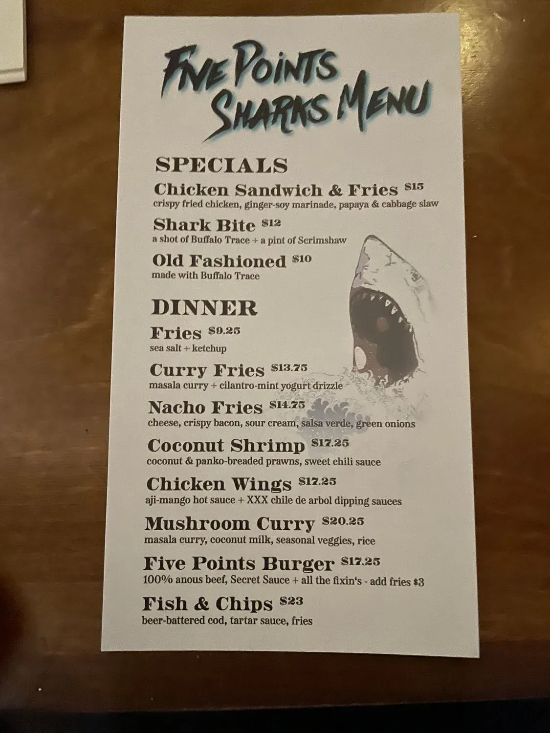 Menu 5