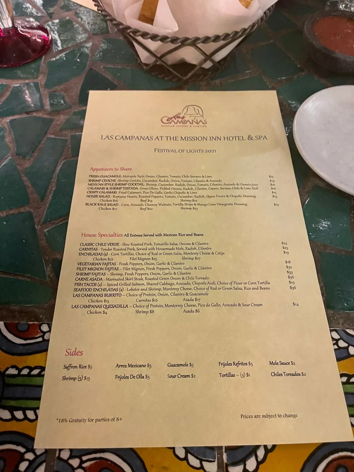 Menu 6