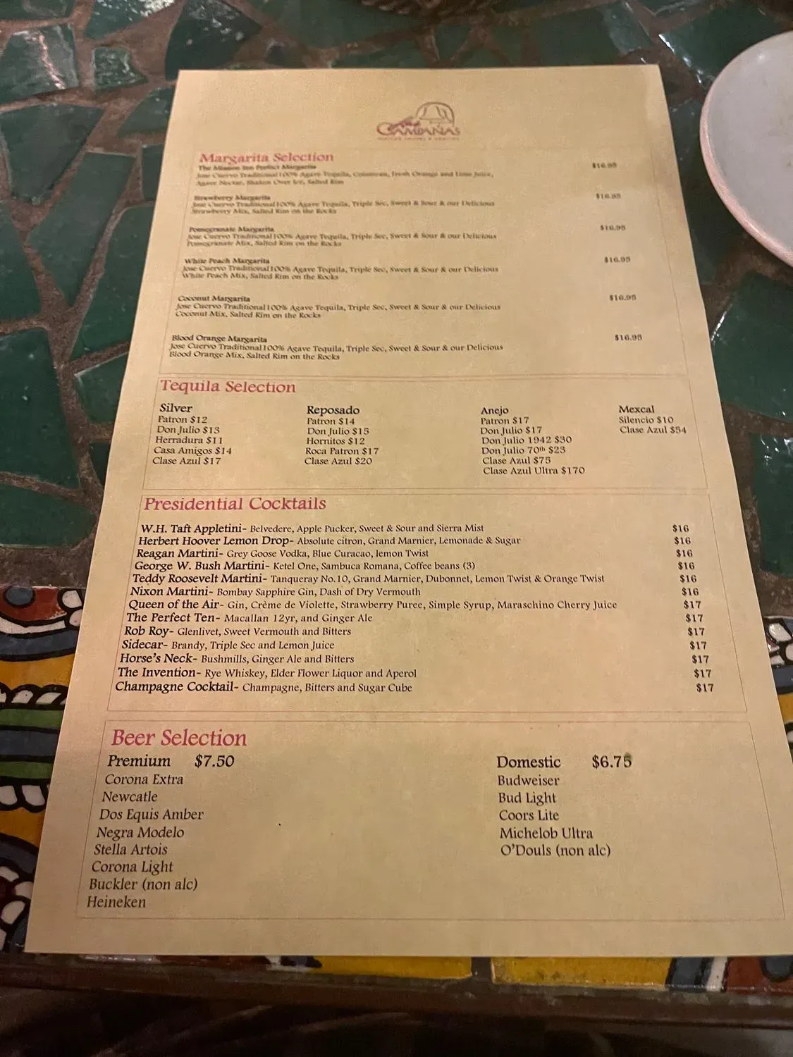 Menu 5