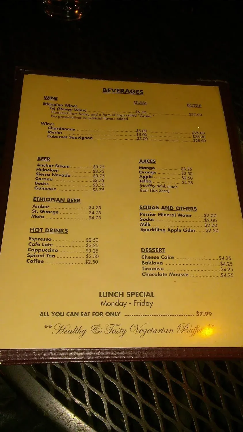 Menu 5