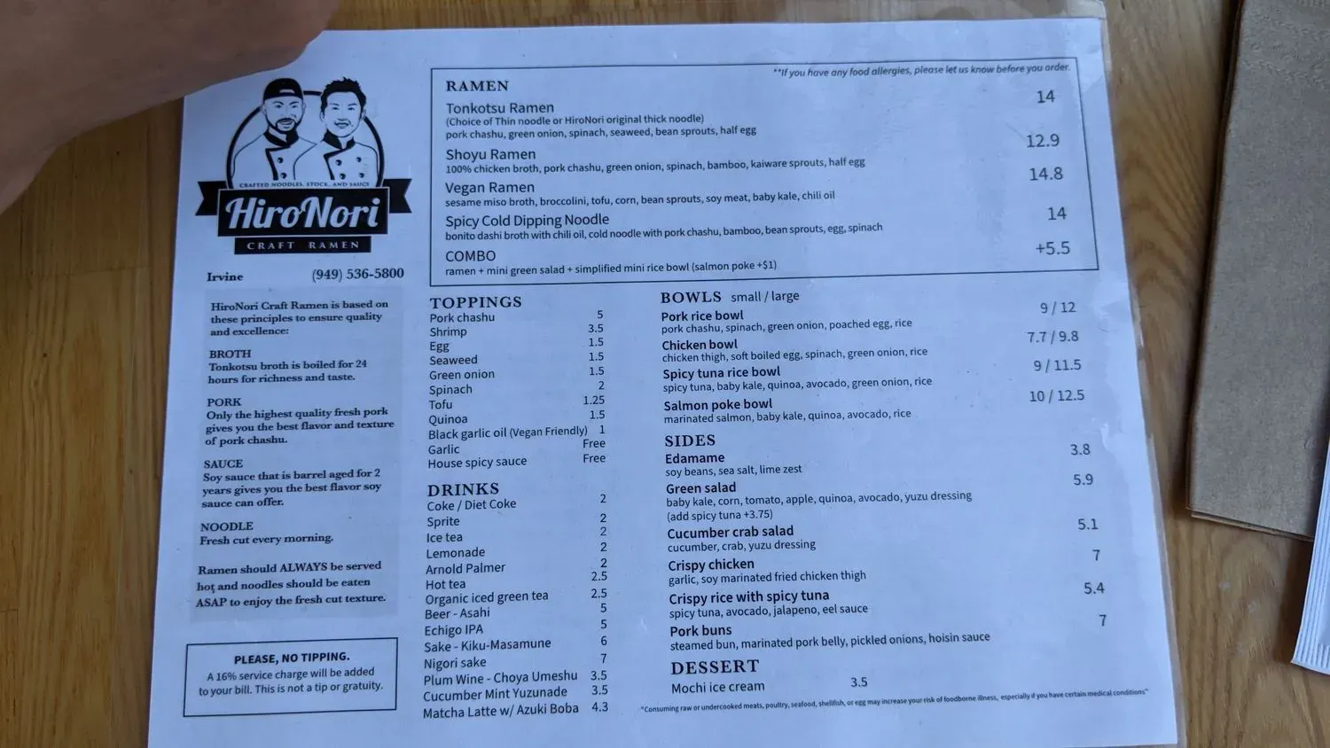 Menu 5