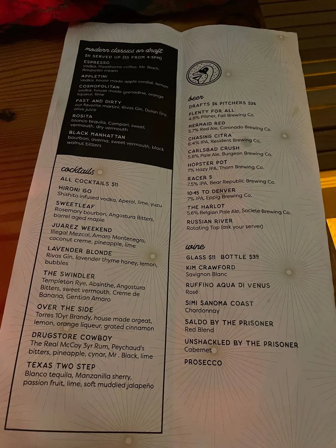 Menu 5