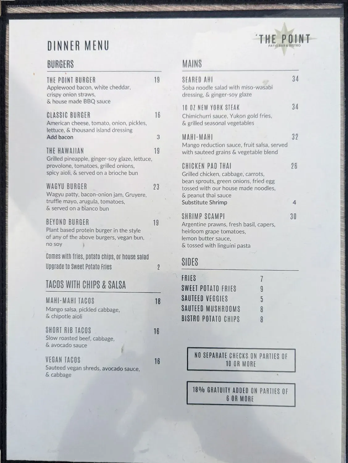 Menu 5