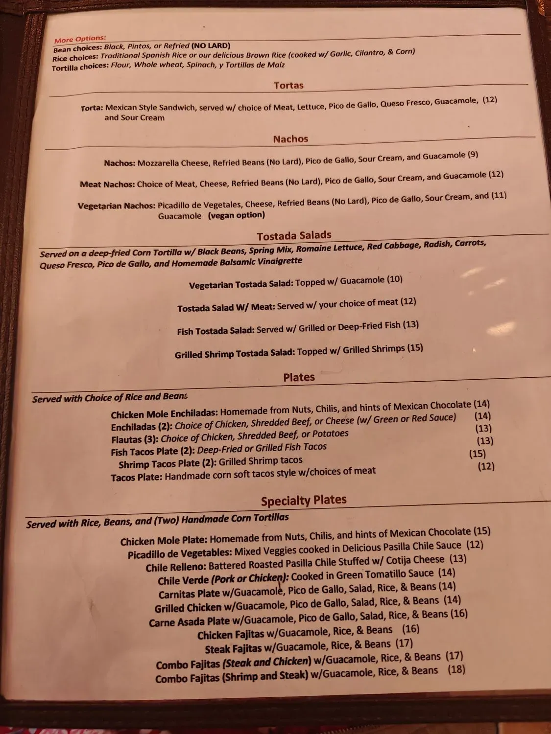 Menu 1