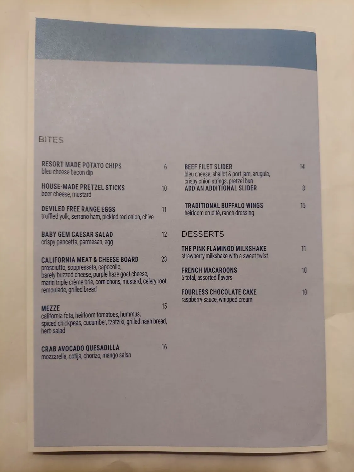 Menu 5