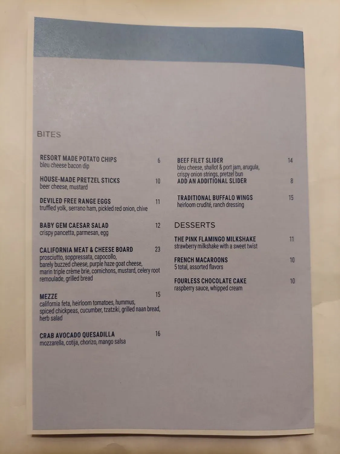 Menu 5