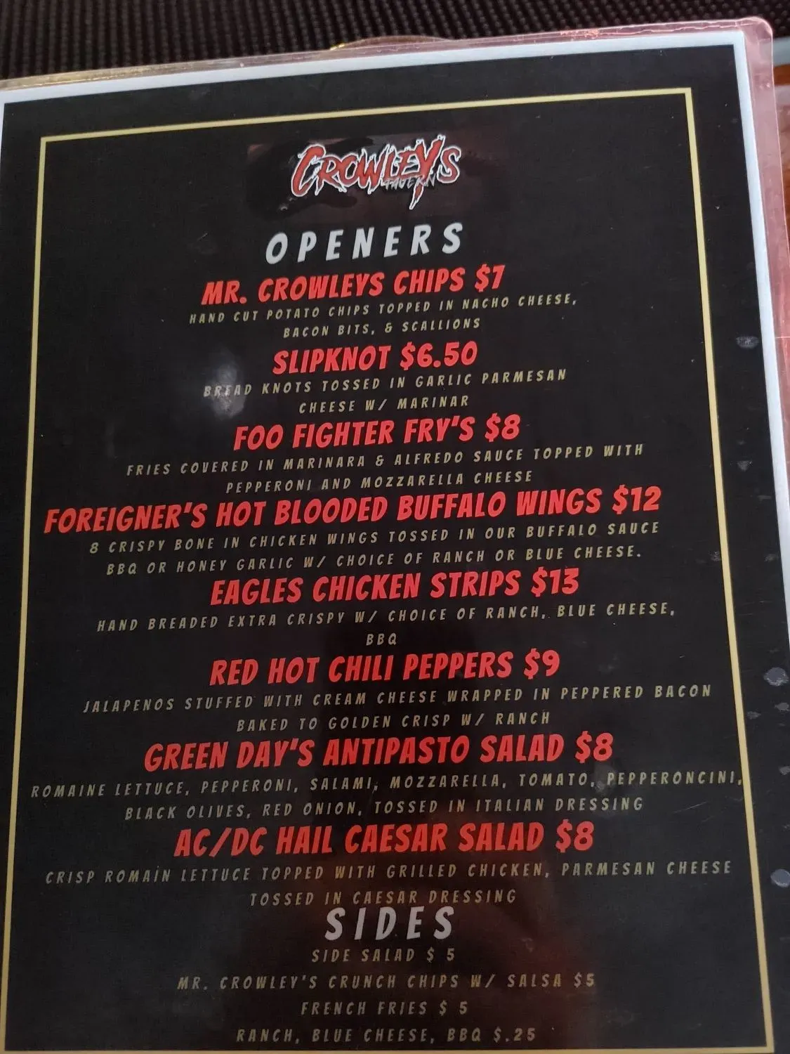 Menu 1