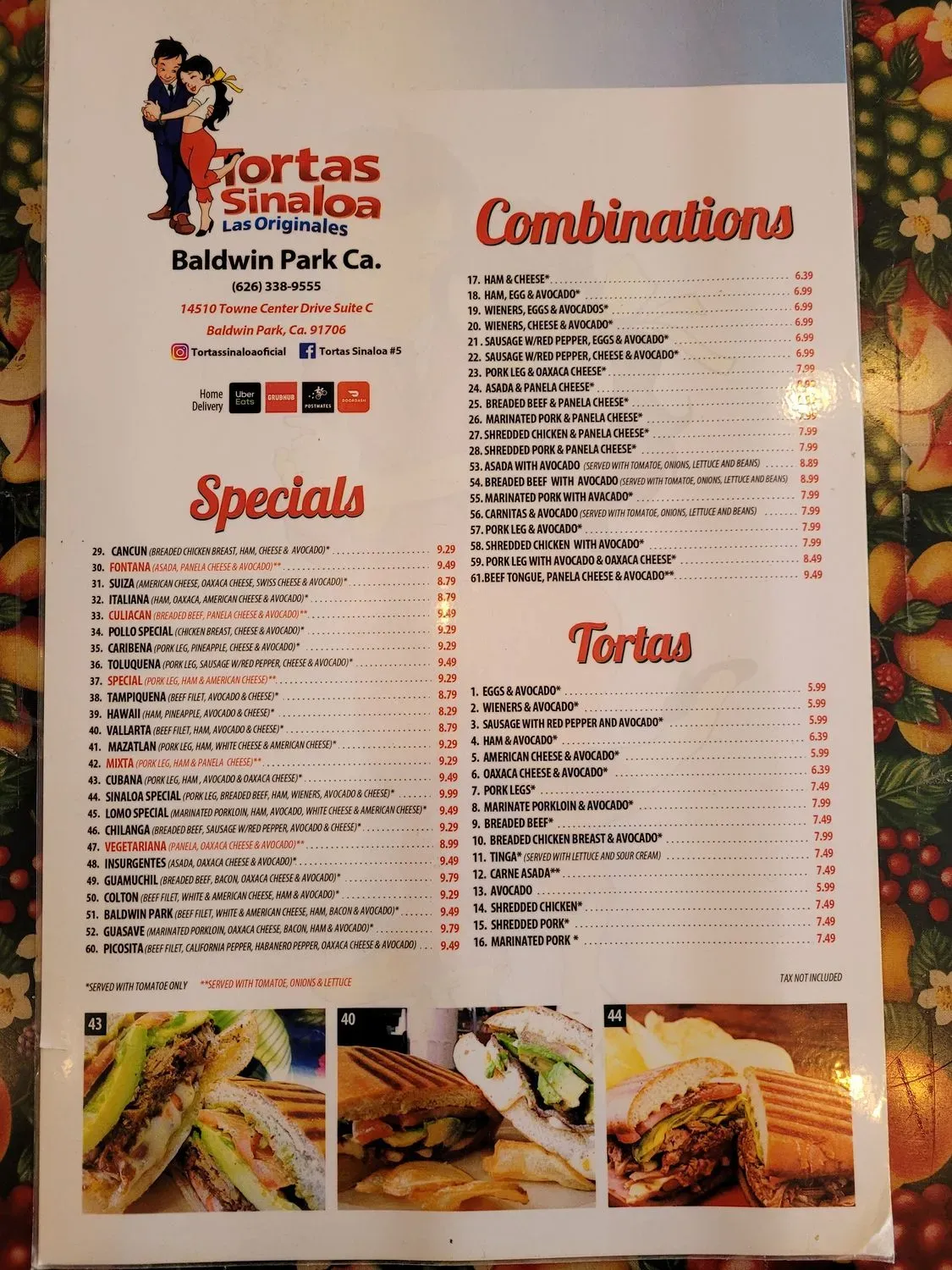 Menu 3