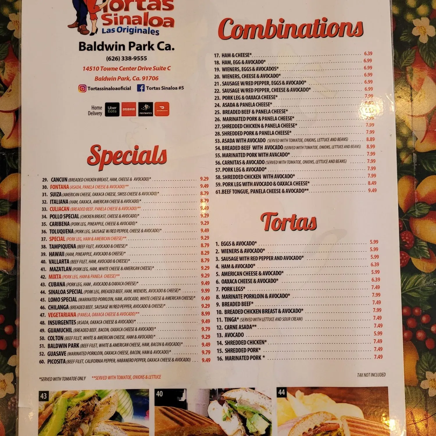 Menu 2