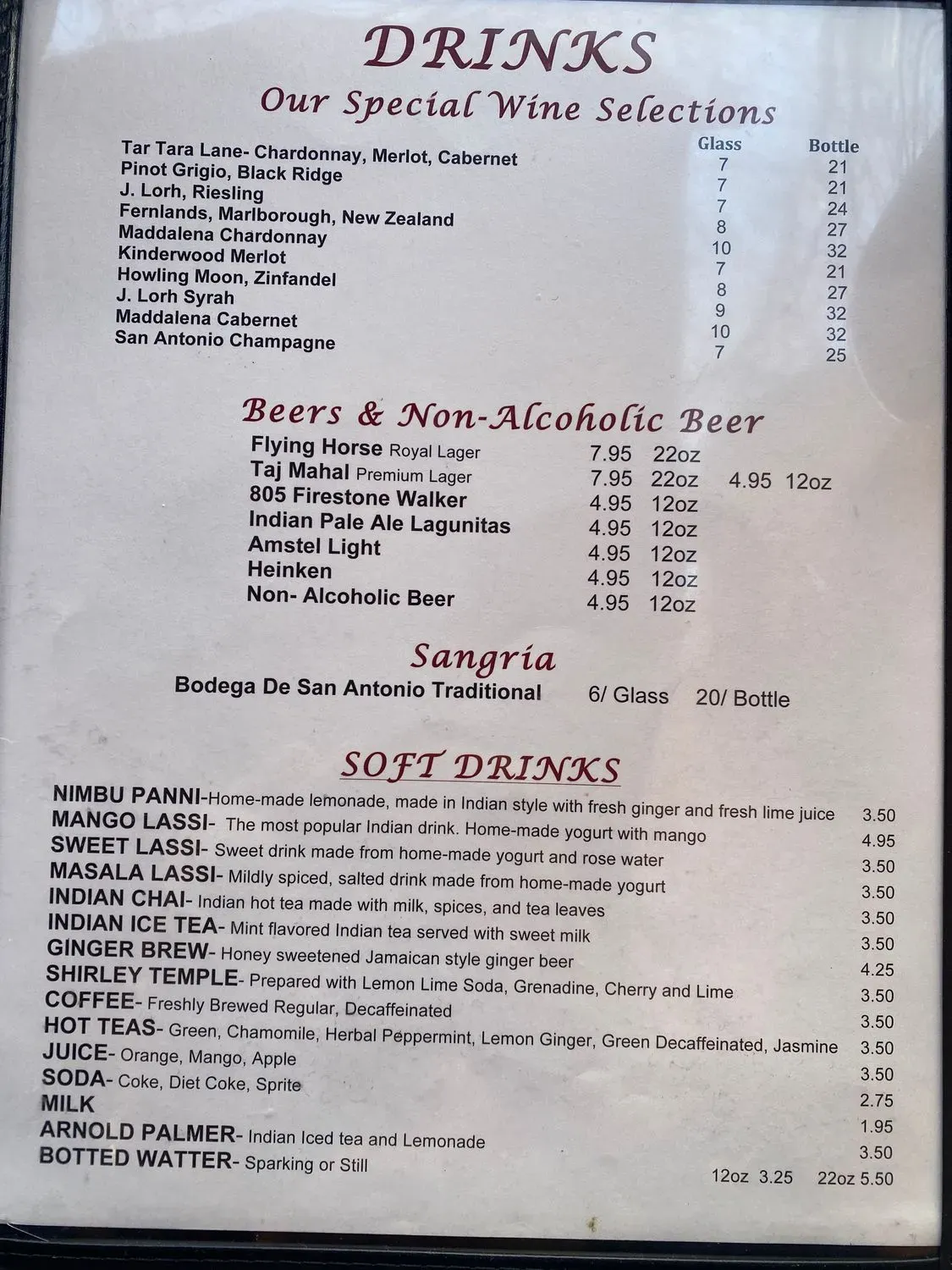 Menu 5