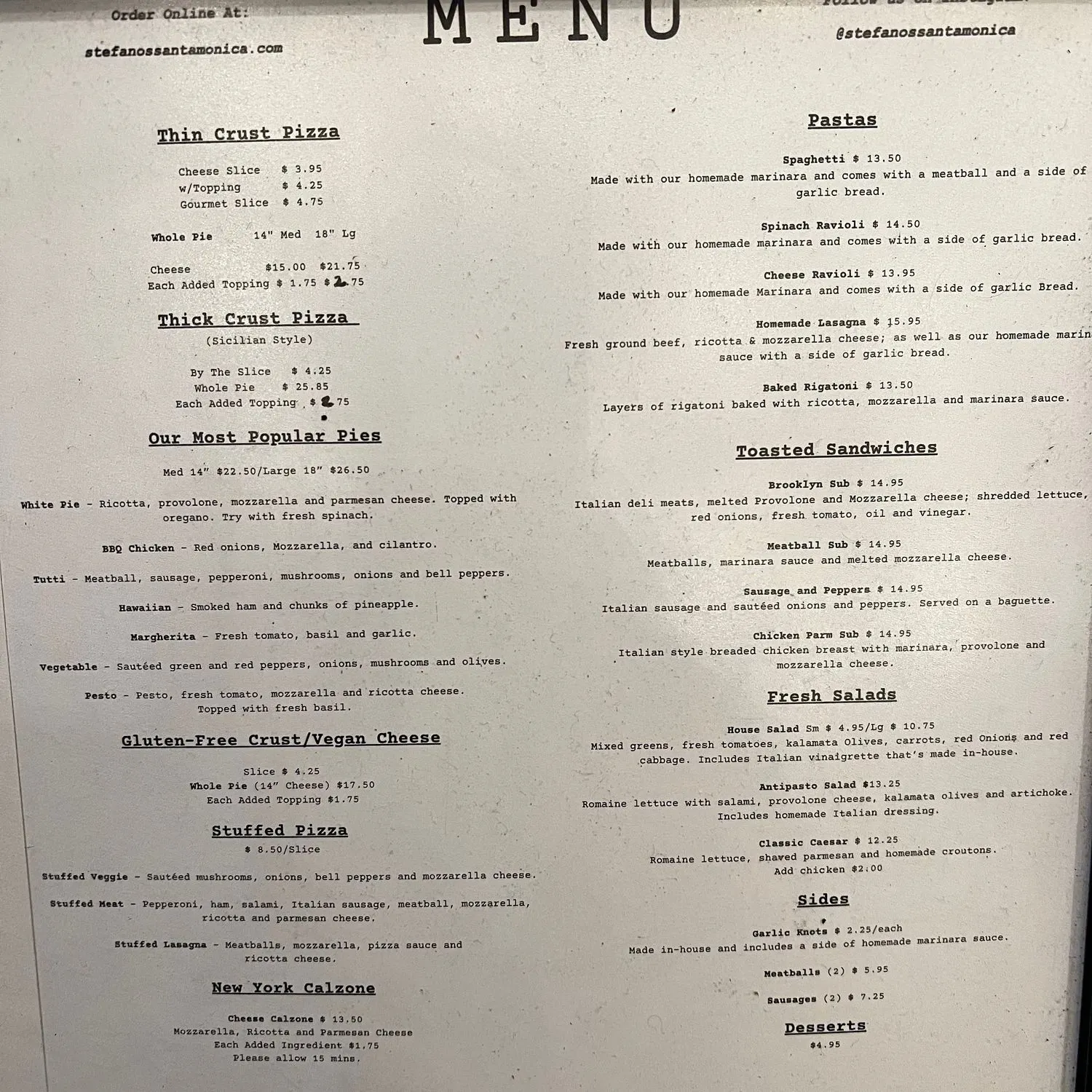 Menu 2