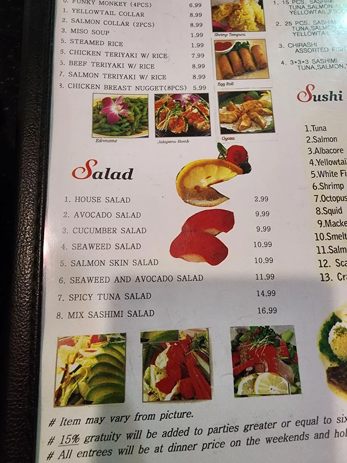 Menu 5