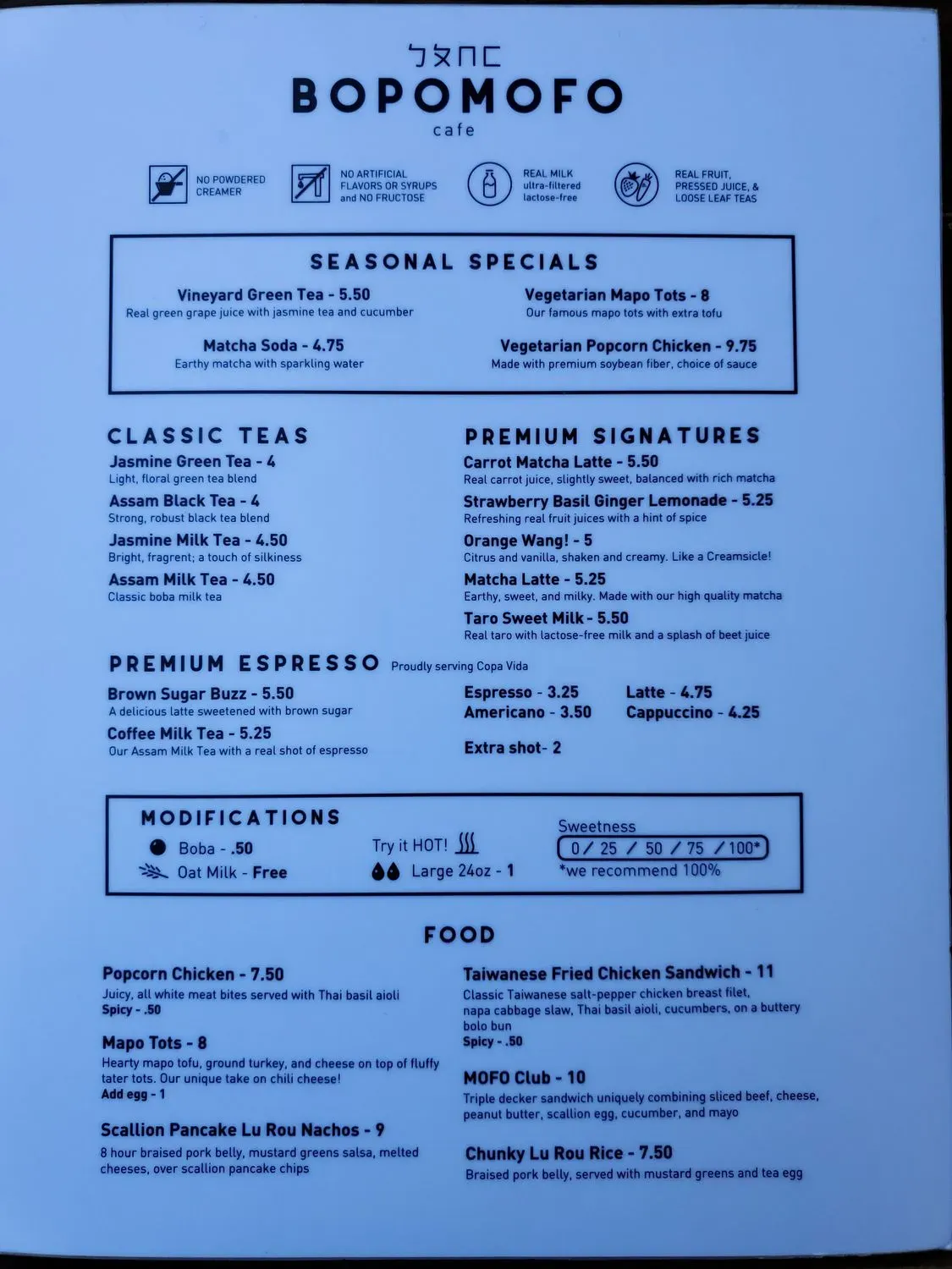 Menu 5